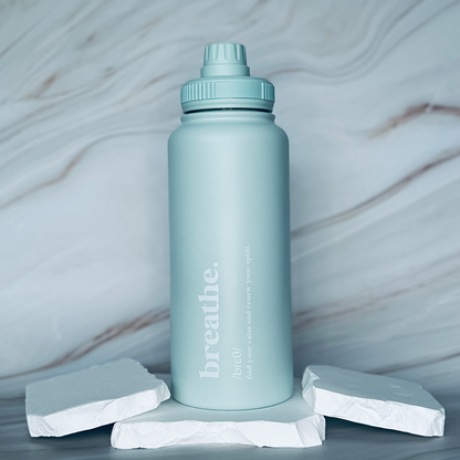 1 Litre Insulated Bottle + Sip Lid + FREE Magnetic Phone Holder Lid