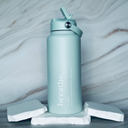1 Litre Insulated Bottle with Sip Lid & FREE Magnetic Phone Holder Lid