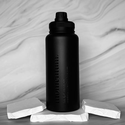 1 Litre Insulated Bottle + Sip Lid + FREE Magnetic Phone Holder Lid