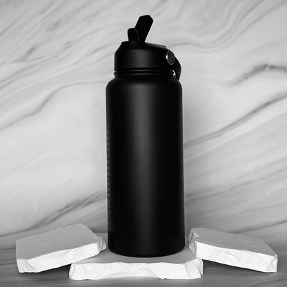 1 Litre Insulated Bottle + Sip Lid + FREE Magnetic Phone Holder Lid